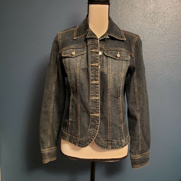 AMI Denim Jacket Small Staple Normcore Capsule Minimalist Earthgirl Earthy - Picture 5 of 5